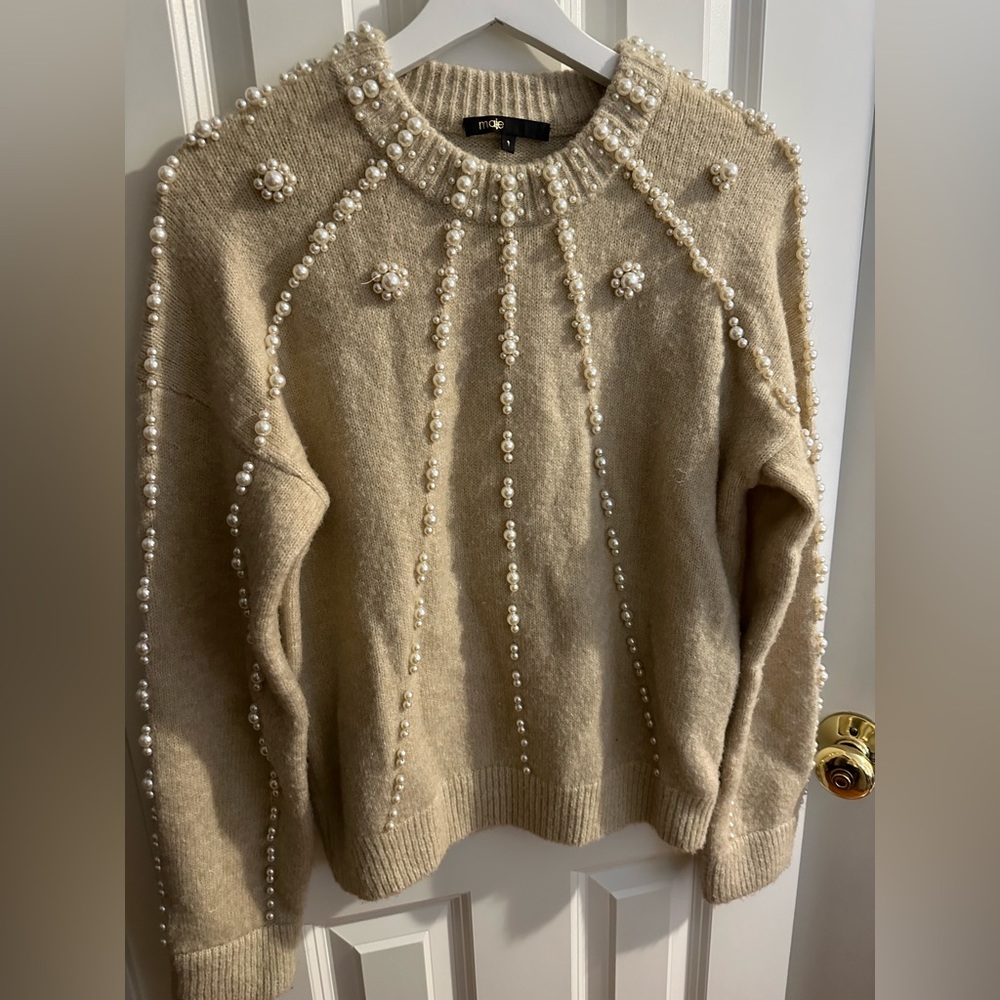 Maje pearl sweater